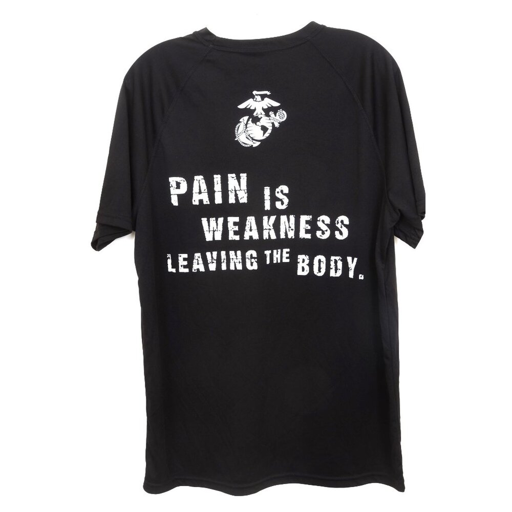 Marines Men's M The Few the Proud Black Short Sleeve Athletic Shirt Made in USA